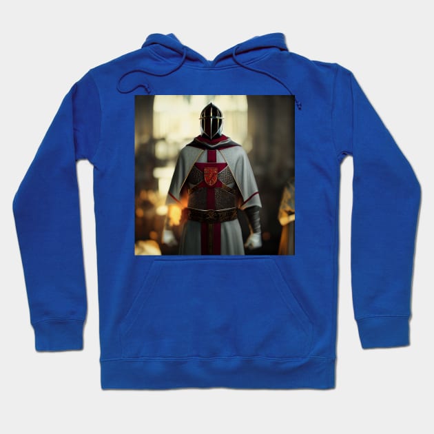 Knights Templar in The Holy Land Hoodie by Grassroots Green